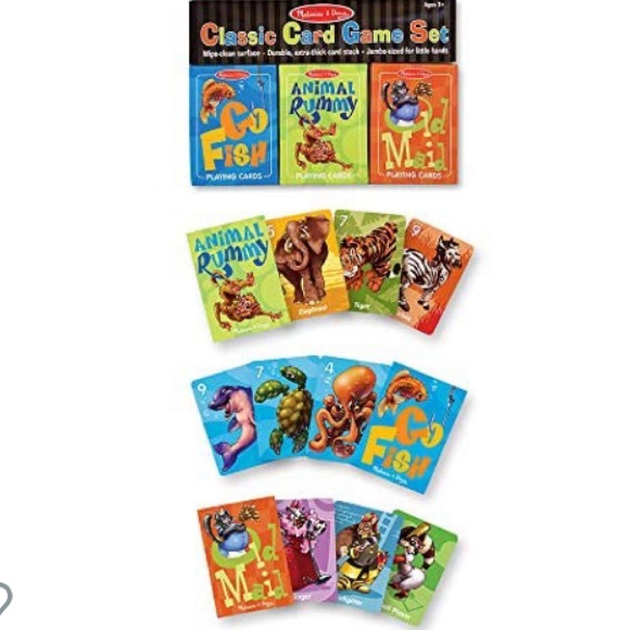 Melissa & Doug Classic Card Games Set - Old Maid, Go Fish, Rummy, New, ages 3+ - Picture 7 of 16